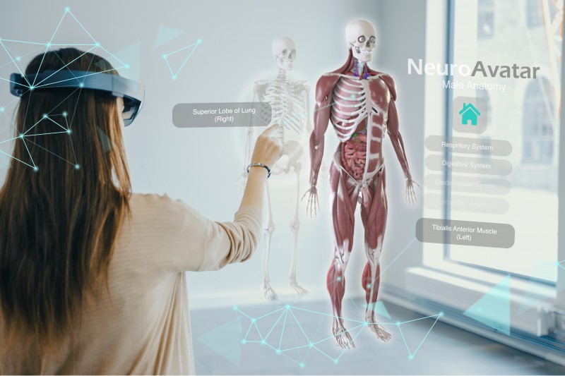 Neuravatar using augmented reality in medical education Bournemouth